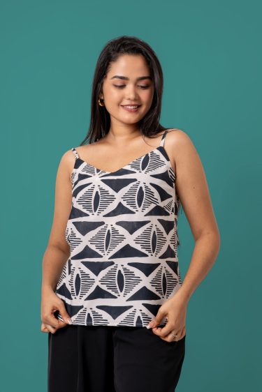 Abstract Patterned Cami Top