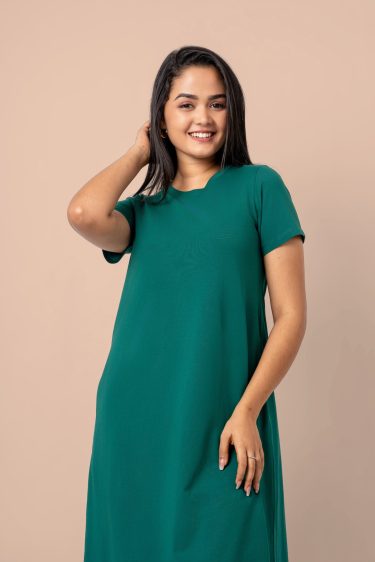 Tent Shaped Midi T-Shirt Dress