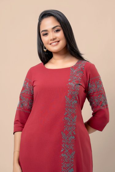 Floral Embroidery Detail Short Dress