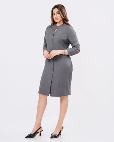 The Princess Line Long Sleeve Short Pencil Dress